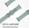 imoshion Sport⁺ bandje - Geschikt voor Apple Watch 1, 2, 3, 4, 5, 6, 7, 8, 9, 10 (42 mm), SE - 38/40/41 mm - Light Green & Green - M/L