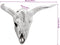 vidaXL - Muurbevestigde - Stierenkop - Zilver - 49x10x36 - cm - Aluminium