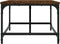 vidaXL - Salontafel - 75x50x35 - cm - bewerkt - hout - bruin - eikenkleur