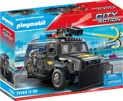 PLAYMOBIL 71144 - City Action - Tactical Unit terreinwagen met licht en geluid - (73-delig)