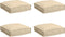 vidaXL - Ligbedkussens - voor - Zit - 4 - stuks - Beige - 40x40x8 - cm - Oxford - Stof