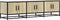 vidaXL - Tv-meubel - 150x35x41 - cm - bewerkt - hout - metaal - sonoma - eikenkleurig