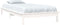 vidaXL - Bedframe - massief - grenenhout - wit - 100x200 - cm