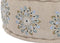 Poef DKD Home Decor Blauw Beige 60 x 60 x 27 cm