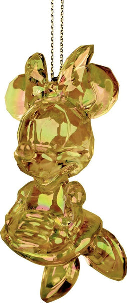 Ornament glas minnie l8cm goud