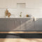 vidaXL - Vloerkleed - rechthoekig - 70x300 - cm - bamboe - grijs