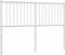 vidaXL - Hoofdbord - 135 - cm - metaal - wit