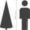 Everlands Grandis fir - kunstkerstboom - nepsneeuw - groen/wit 1,8m x 1,32m