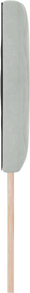 vidaXL - Hoofdbord - met - Diamantvormen - Lichtgrijs - 140 - cm - Velours