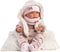 Llorens full body babypop meisje Nica met kleding kussen en speen 40 cm