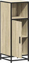 vidaXL - Badkamerkast - 35x37,5x100 - cm - bewerkt - hout - sonoma - eikenkleurig