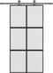 vidaXL - Schuifdeur - 102,5x205 - cm - gehard - glas - en - aluminium - zwart