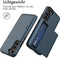 imoshion Hoesje Geschikt voor Samsung Galaxy S22 Hoesje - Ruimte voor 2 pasjes - imoshion Backcover met pasjeshouder - Donkerblauw