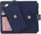 Hoesje Met Pasjeshouder Geschikt voor iPhone 6s / 6 - Luxe Portemonnee - Donkerblauw