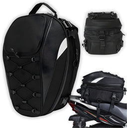 Motorrugzak - Gevoerd - oxford - Compact - zwart