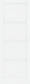 vidaXL - Interieurdeur - 'ORKDAL'Wit - 83x232x4 - cm - Massief - Vurenhout