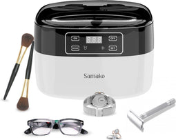 Samako Deluxe - Professionele Ultrasoon Reiniger - 750 ml - Wit/Zwart