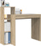 vidaXL - Bureau - met - Opslag - Sonoma - Eiken - 100x40x90 - cm - Van - Hout
