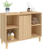 vidaXL - Wastafelkast - 80x33x60 - cm - bewerkt - hout - sonoma - eikenkleurig