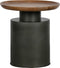 WOOOD Exclusive Dua Bijzettafel - Hout/Metaal - Zwart - 54x53x53