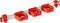 Toolflex One - Gereedschapsophangsysteem - 54 cm Aluminium Rail - 5 Flexibele Houders - Geschikt voor Ø15-35 mm Gereedschappen - Rood