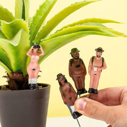 Gift Republic Bloempot Decoratie - Naturisten (set van 4)