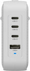 HyperJuice HJ1002WHWWGL - 4-port GaN Reisoplader - 100W Max per USB-C poort - Wit