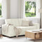 vidaXL - Tweezitsbank - 140 - cm - fluweel - crèmekleurig