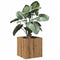 vidaXL - Plantenbak - 40x40x40 - cm - bewerkt - hout - artisanaal - eikenkleur