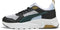 PUMA Trinity Lite Jr - Lage sneakers - SOFTFOAM+ - PUMA White-Green Terrain-PUMA Black
