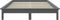 vidaXL - Bedframe - massief - grenenhout - grijs - 135x190 - cm