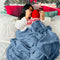 Bedsure BDEA523G1AL8QU - Fleecedeken - Warm zacht lichtgewicht 220 x 240 cm - Blauw gewassen