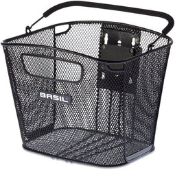 Basil Bold Front KF - Fietsmand - Afneembaar - Staal - Zwart