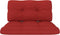 vidaXL - Palletkussens - 2 - st - stof - rood