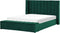 NOYERS - Bed met opbergruimte - Smaragdgroen - 180 x 200 cm - Fluweel