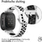 imoshion Siliconen sport bandje - Geschikt voor Fitbit Versa 4, Versa 3, Sense 2, Sense - Wit - One Size