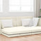 vidaXL - Ligbed - 2-in-1 - Crème - 213x144x60 - cm - Velvet
