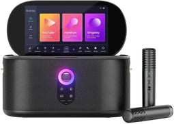 Lenco Shell S1 - Draagbare Karaoke Speaker - 10,1-inch touchscreen - Zwart