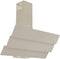 Wiggo WE-B943G(C) - Schuine Afzuigkap - 90cm - 615m³/h - Creme Triple Glas