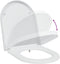 vidaXL - Snelle - Aflaat - Toiletzitting - met - Zachte - Sluiting - in - Duroplast - Wit
