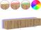 vidaXL - TV - Wandmeubels - met - LED-verlichting - 2 - stuks - Artisan - Eiken - 80x35x31 - cm