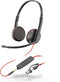 Poly Blackwire 3225 - Stereo headset - USB-A/USB-C - Zwart