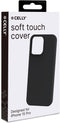 Celly Cromo Siliconen hoesje - Geschikt voor Apple iPhone 15 Pro - TPU Back Cover - Microfiber - Zwart
