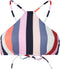 O'Neill Cali Mix Crop Bikini Top - Dunne verstelbare schouderbandjes - Panterprint - Rood AOP met blauw
