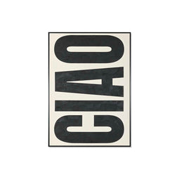 Schilderij Home ESPRIT Ciao Wit Zwart Modern 103 x 4,5 x 143 cm 103 x 4 x 143 cm