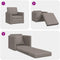 vidaXL - Vloer - Sofa - Bed - 2-in-1 - Taupe - 74x77x81 - cm - Stof