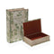 Decoratieve Doos Versa Canvas Hout MDF Vogel