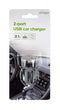 Gembird EG-U2C2A-CAR-02 - USB-autolader 2-poorts 5 V / 2.1 A - Ingebouwde beveiliging - Zwart