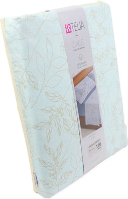 Set beddengoed Alexandra House Living Circe Blauw Bed van 180 4 Onderdelen