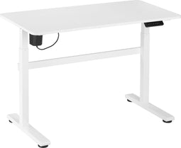 Zit sta bureau elektrisch in hoogte verstelbaar - 118 x 58 cm - wit